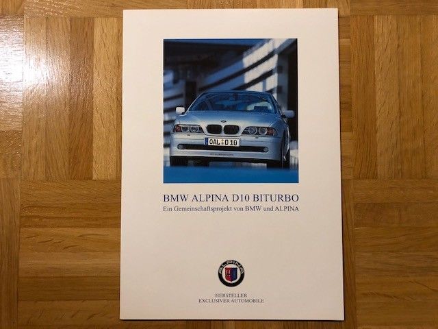 Esite BMW Alpina D10 Biturbo vuodelta 2001 BMW E39