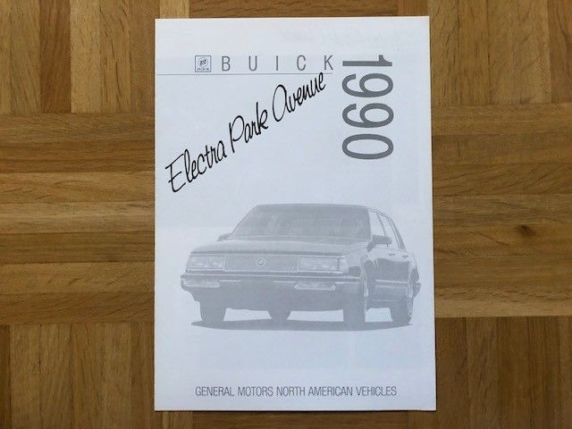 Esite Buick Electra Park Avenue vuodelta 1990