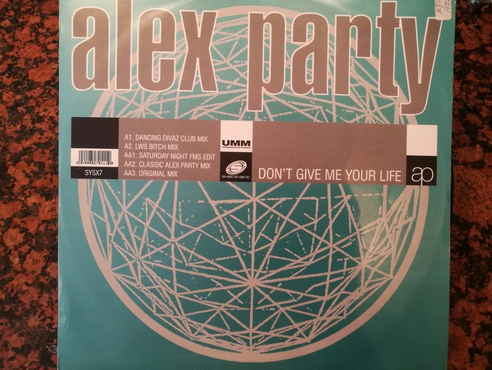 Alex Party Dont Give Me Your Life Maxi 1994