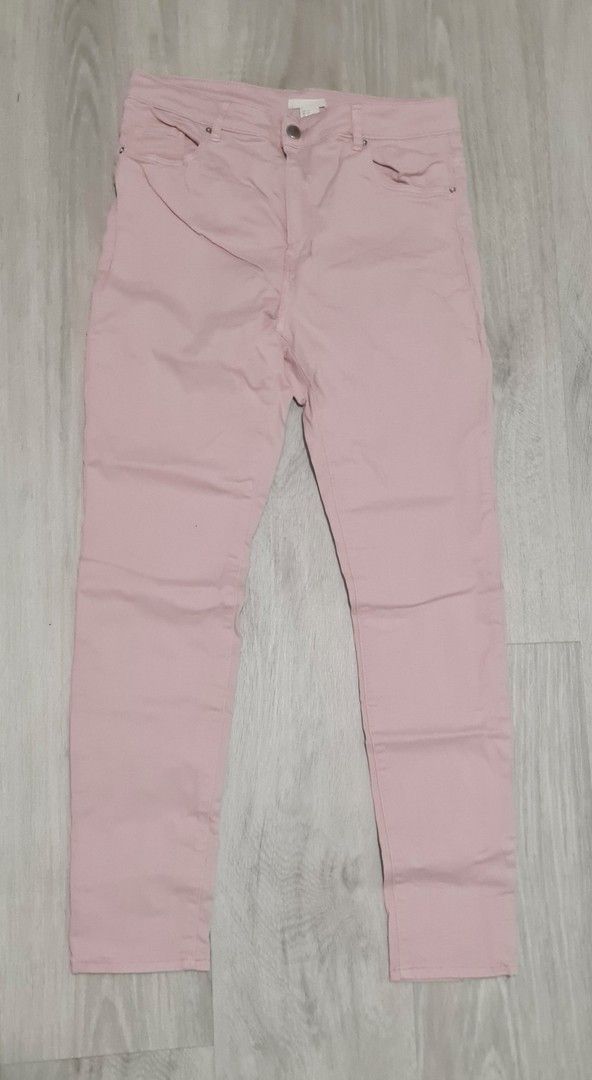 Uudet H&M vaaleanpunaiset farkut (40) 42 (2paria)