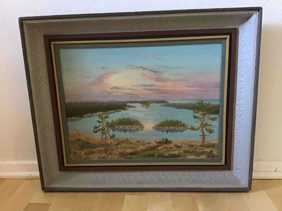 Åland ( koko 57 x 47 cm ) öljyväri taulu