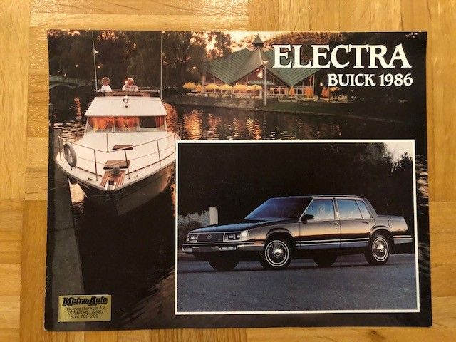 Esite Buick Electra vuodelta 1986