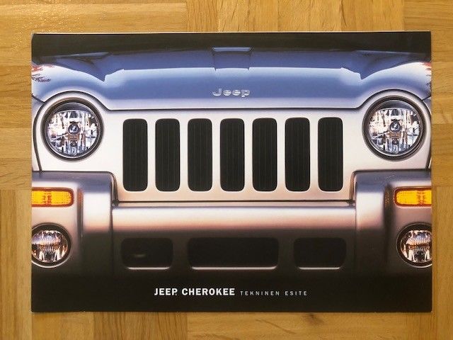 Esite Jeep Cherokee tekninen esite vuodelta 2003
