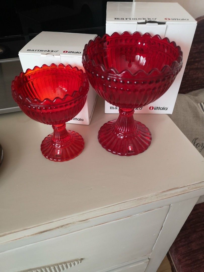 Iittala, punaiset Mariskoolit