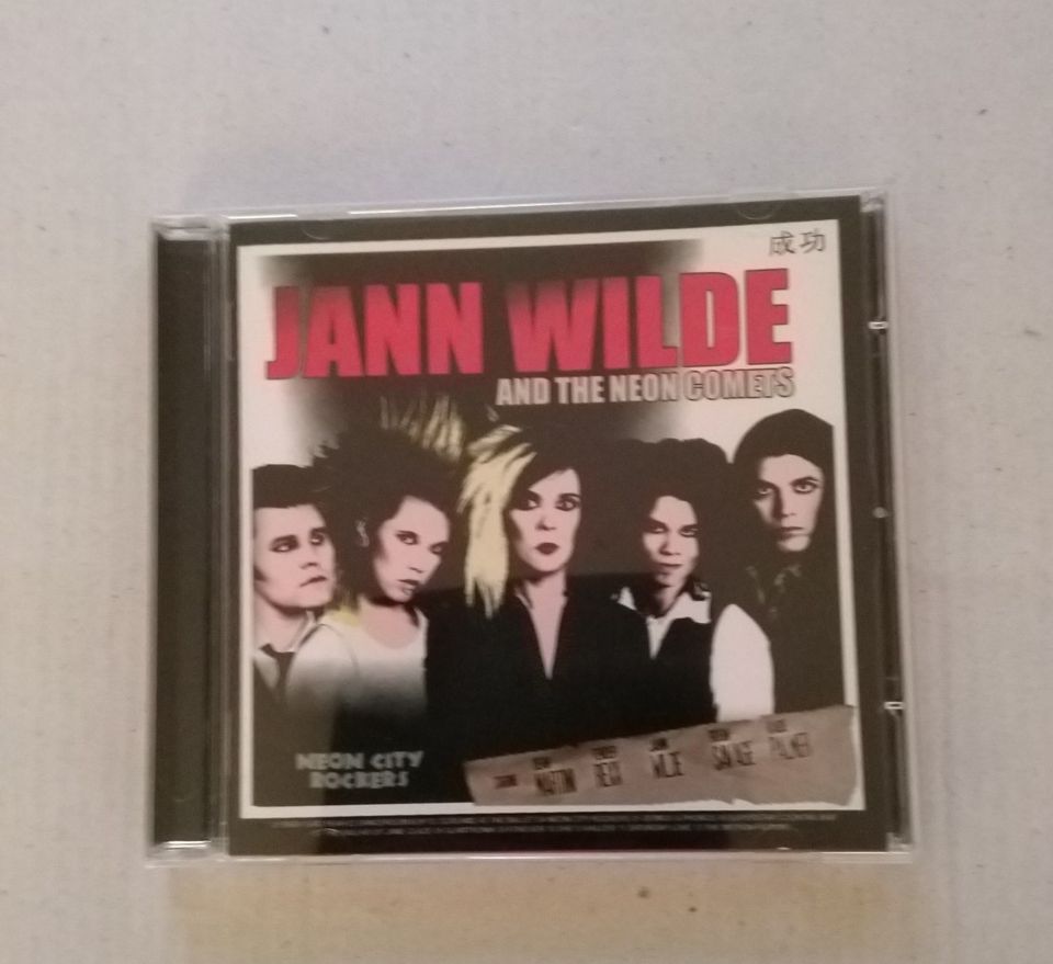 CD Jann Wilde and The Neon Comets Neon City Rocker