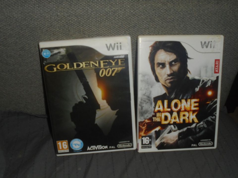 Wii pelit Goldenyey 007 ja Alone in the Dark