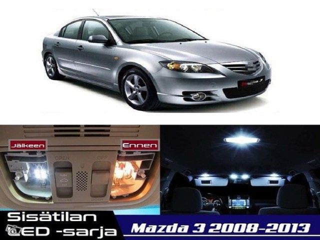 Mazda 3 (BL) Sisätilan LED -sarja ;9 -osainen