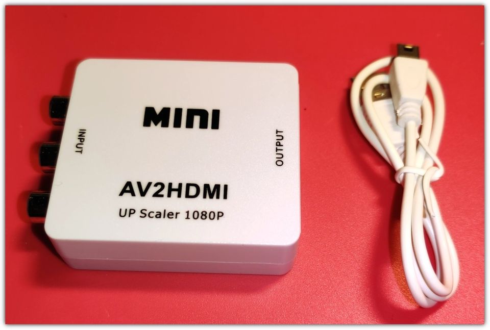 Minikomposiitti muunnin: AV CVBS - HDMI -adapteri