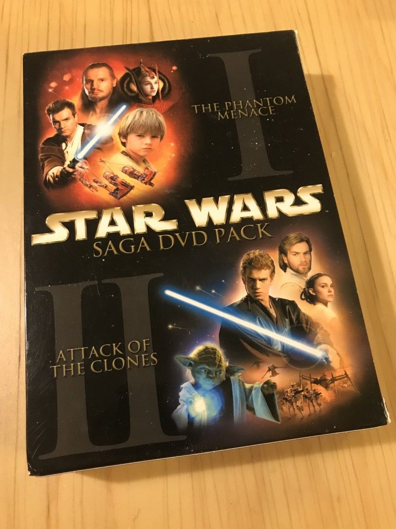 Star Wars DVD I & II ja III