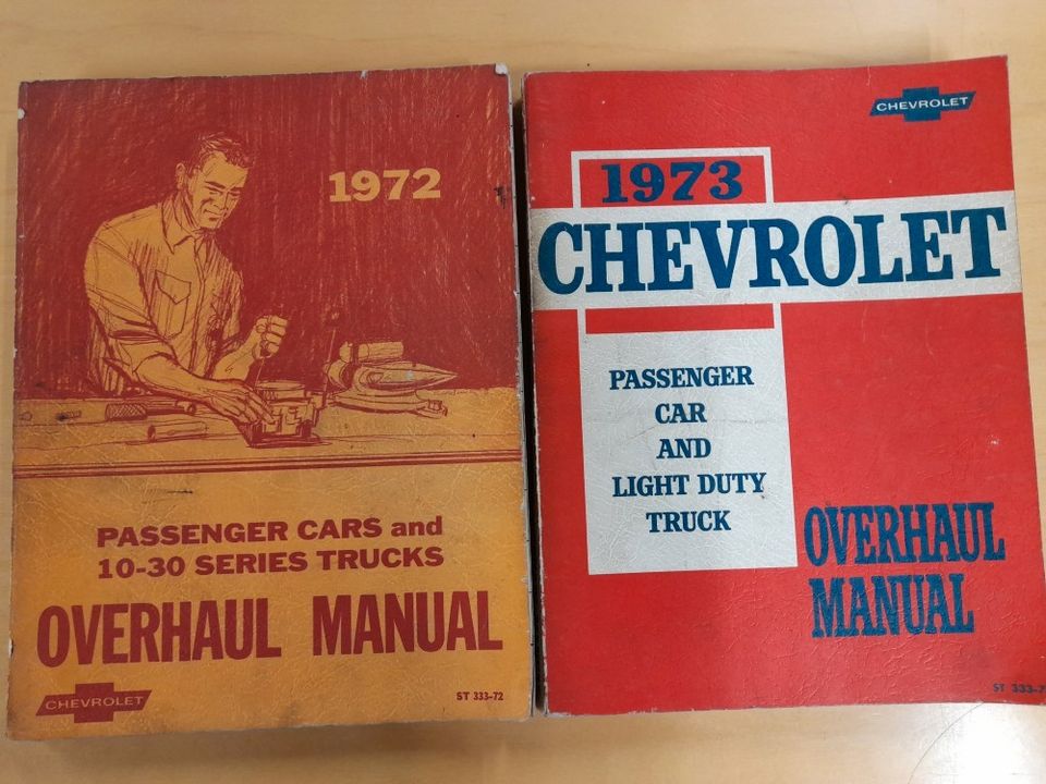 Chevrolet Kirjat 1972,1973 Shop manual