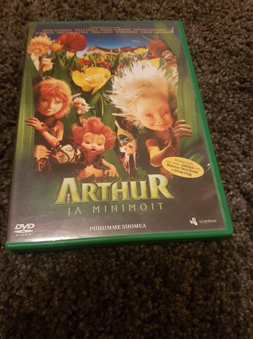 Arthur ja minimoit lastenelokuva DVD