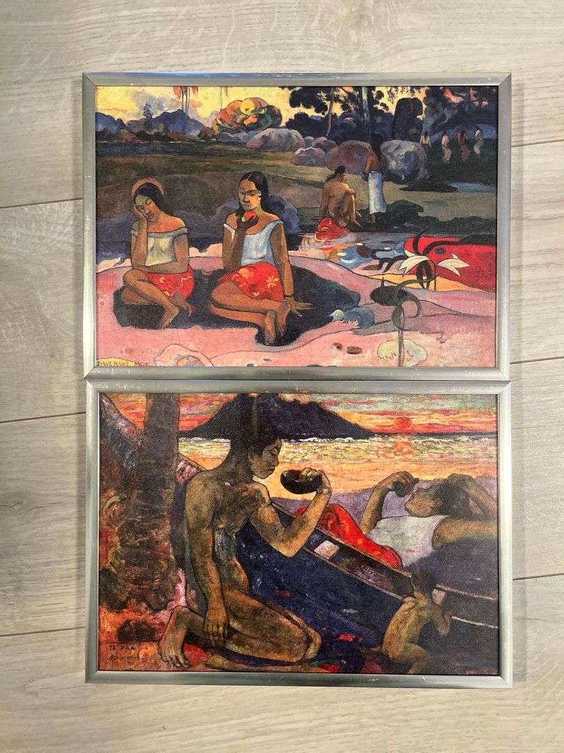 Paul Gauguin Sacred spring ja Canoe Tahitian Fami