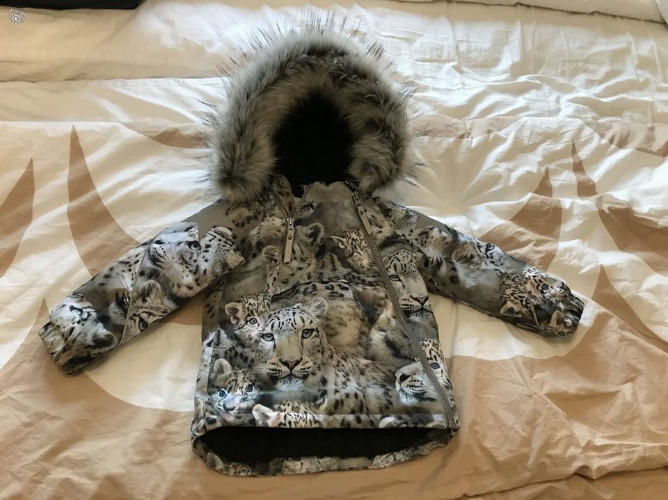 Molo talvitakki / toppatakki Hopla fur leopard 92