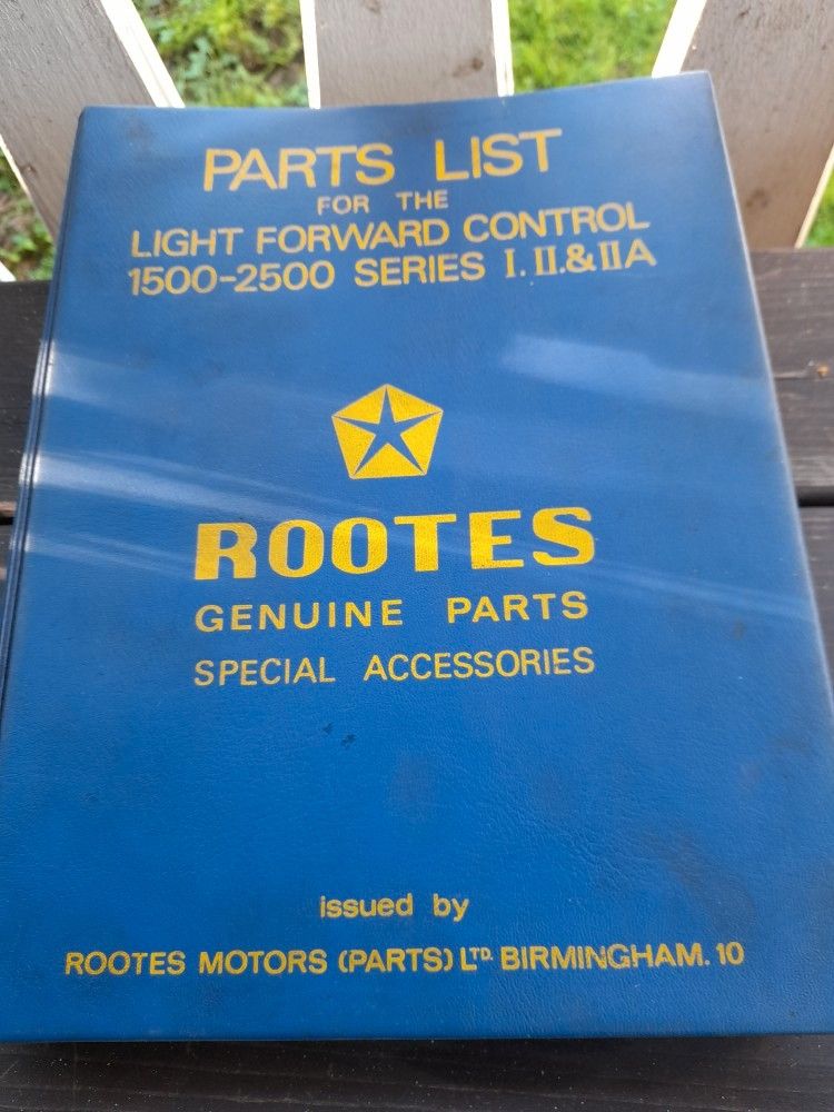 Rootes Commer kirjat