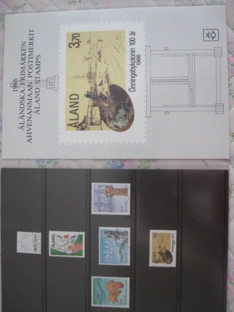 Ahvenanmaan postimerkki vuosilajitelma 1986