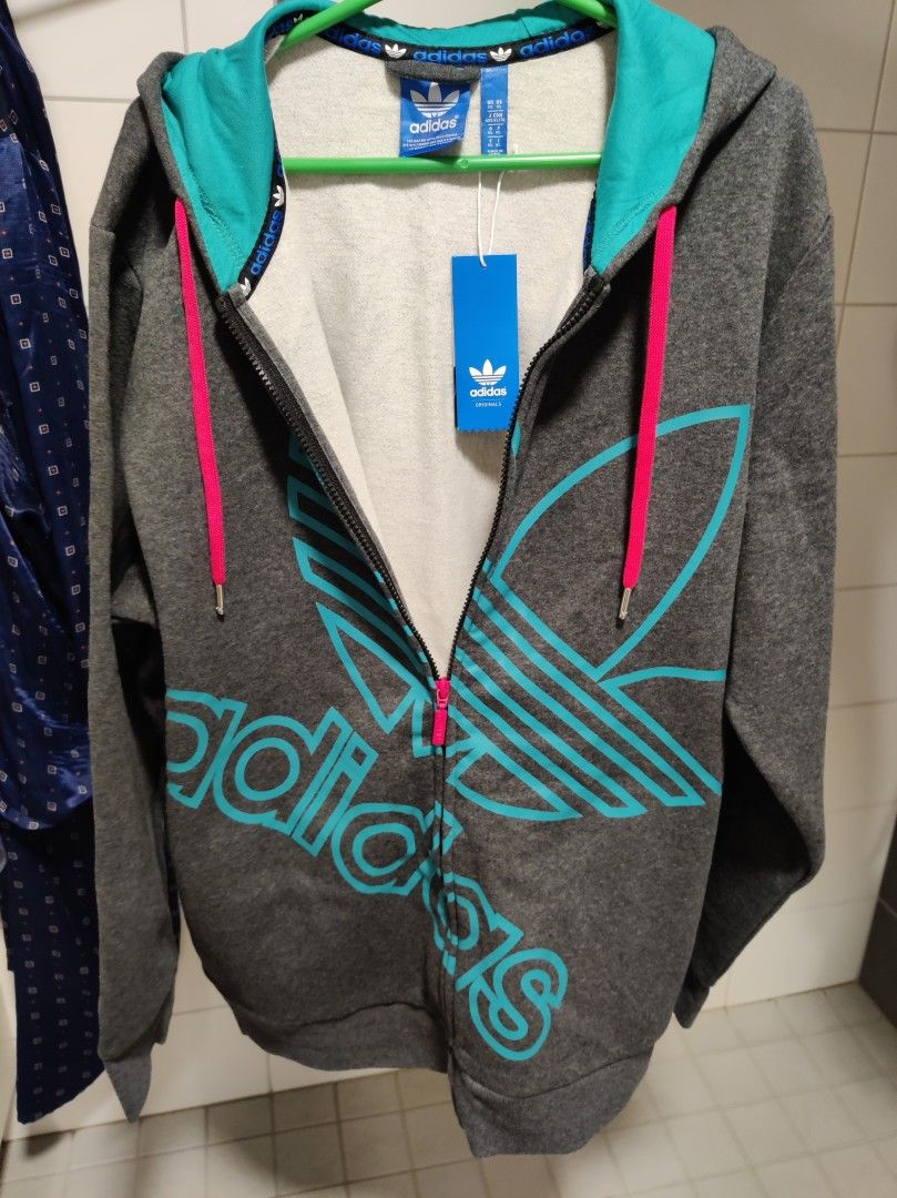 Uusi Adidas vetoketjullinen college huppari