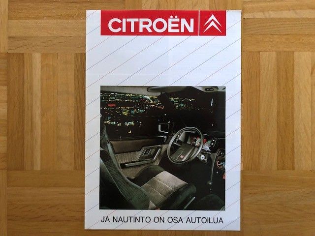 Esite Citroen mallisto 1988, AX, BX, CX