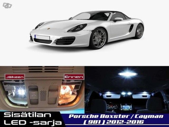 Porsche Boxster (981) Sisätilan LED -sarja ;x17