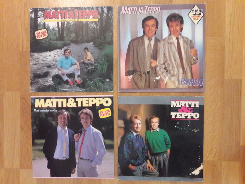 Matti ja Teppo LP levyjä