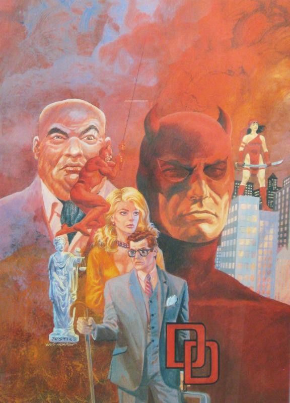 Lithograph 88 - Gray Morrow - Daredevil, Montage