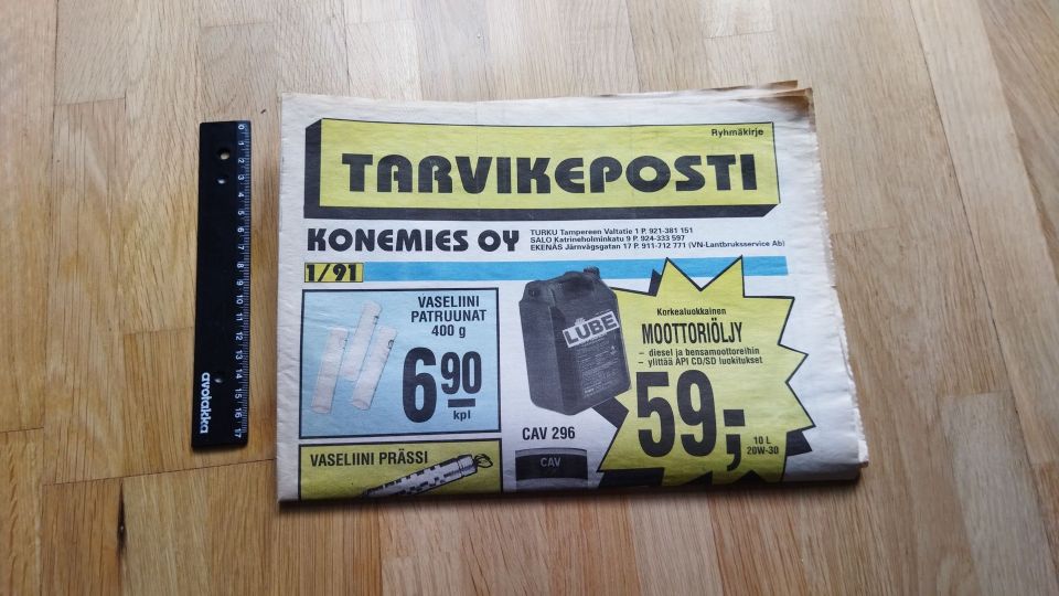 1991 Tarvikeposti - Konemies Oy