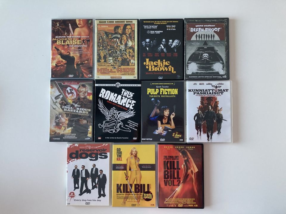 Quentin Tarantinon dvd-elokuvia