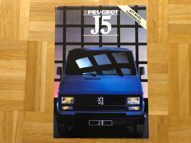 Esite Peugeot J5 vuodelta 1988