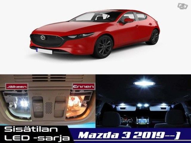 Mazda 3 (BP) Sisätilan LED -sarja ;9 -osainen