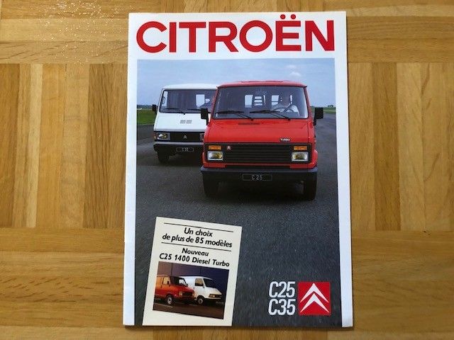 Esite Citroen C25 C35 pakettiauto vuodelta 1988