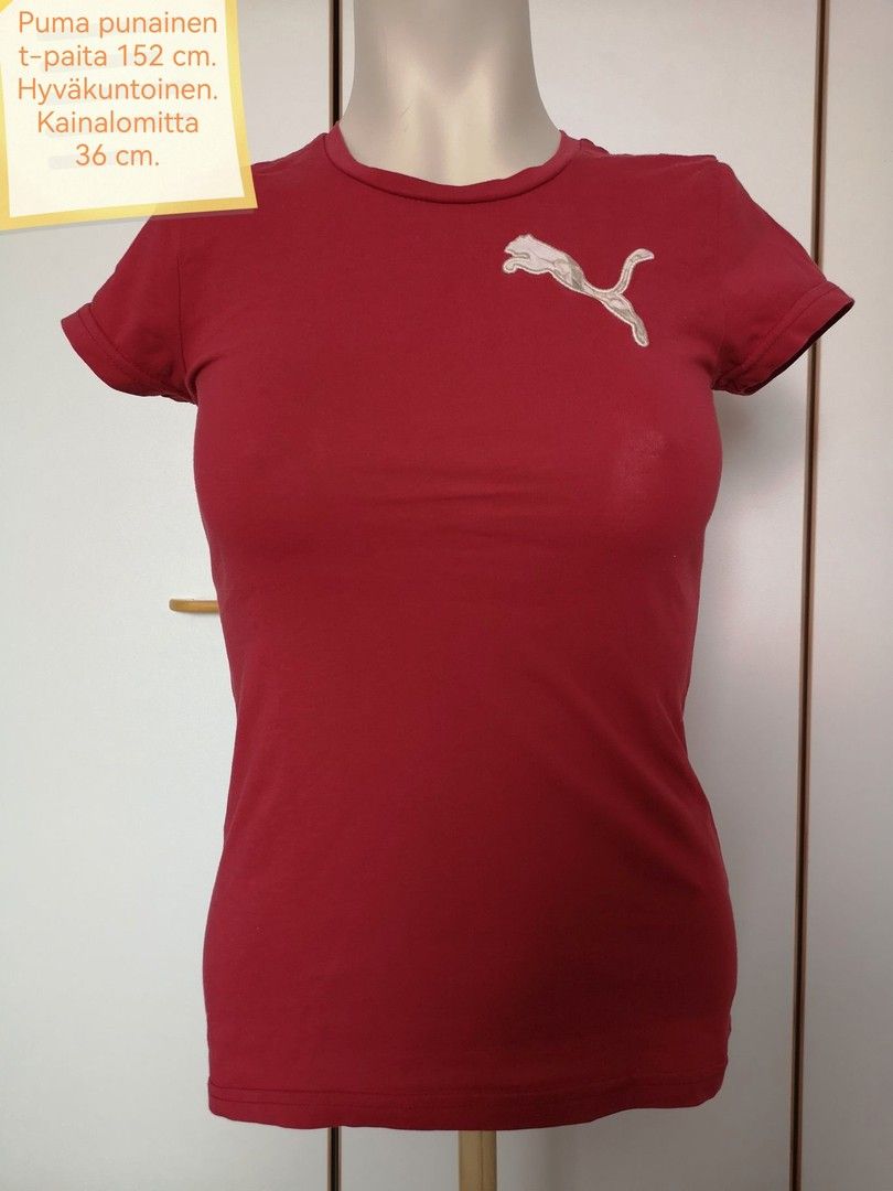 Puma punainen t-paita 152 cm