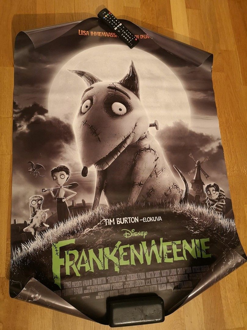 Frankenweenie (Tim Burton) iso juliste käyttämätön