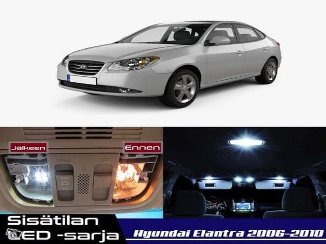 Hyundai Elantra (HD) Sisätilan LED -sarja ;x10