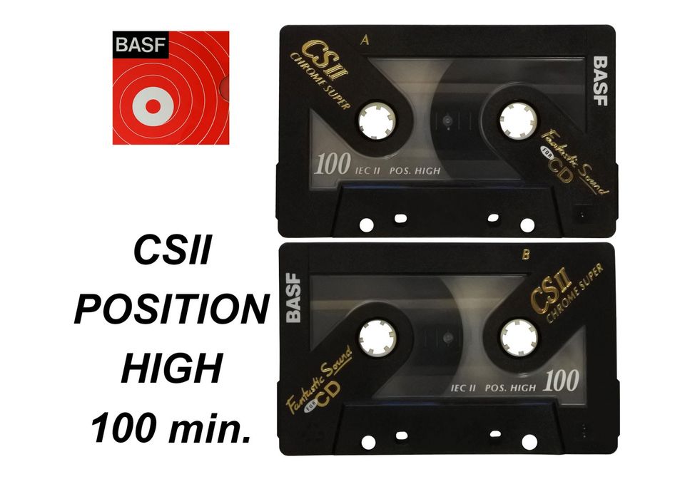 C-Kasetti BASF CS II Chrome Super 100 min. - Ilmainen Toimitus