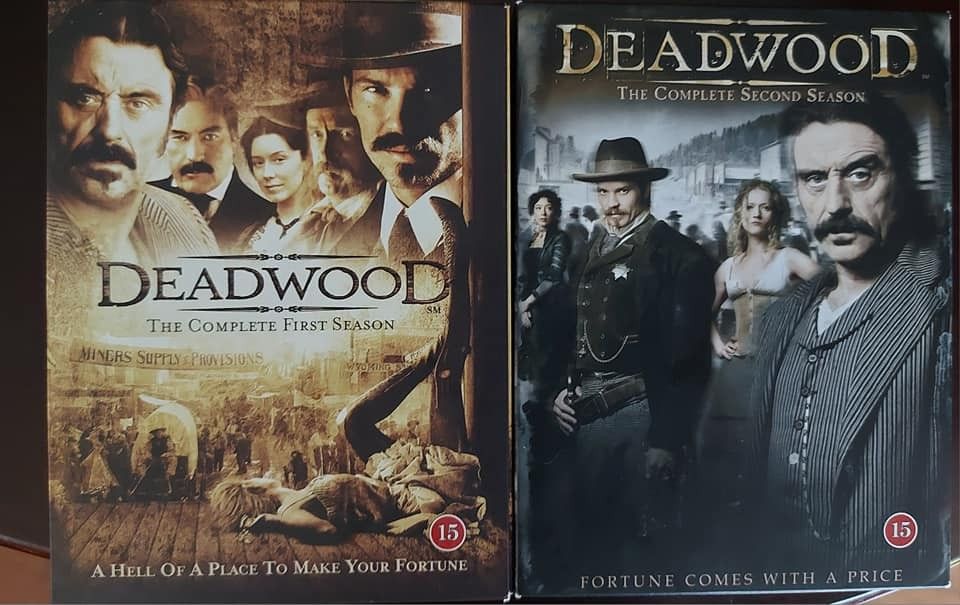 Deadwood, kaudet 1 ja 2 dvd-boksit