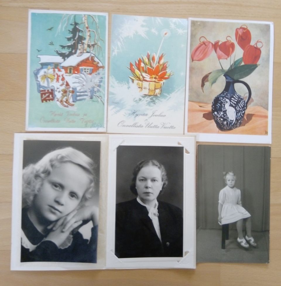 1911-50: valokuvia, MW- postikortit, lehtiä yms
