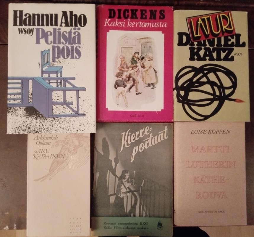 Kirjoja  alkaen 1928;  romaanit, tietokirjat, harrastekirjat