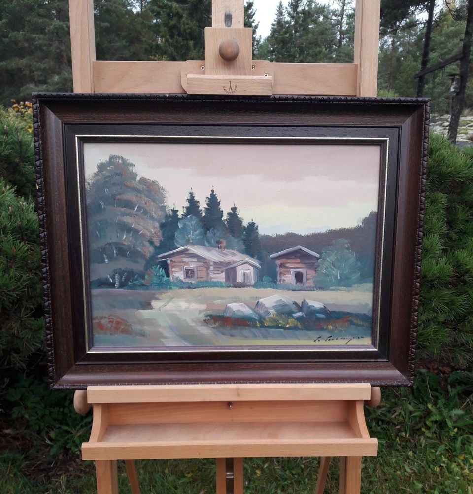 S Sillanpää taulu 62,5 cm*47,8 cm