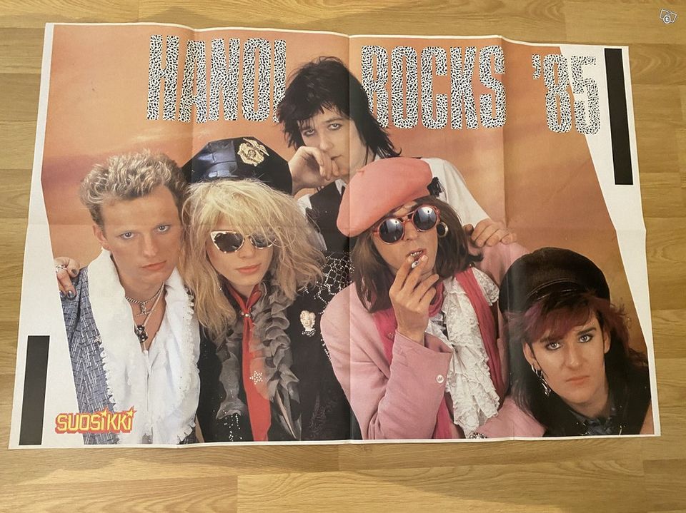 Hanoi Rocks juliste vuodelta 1985