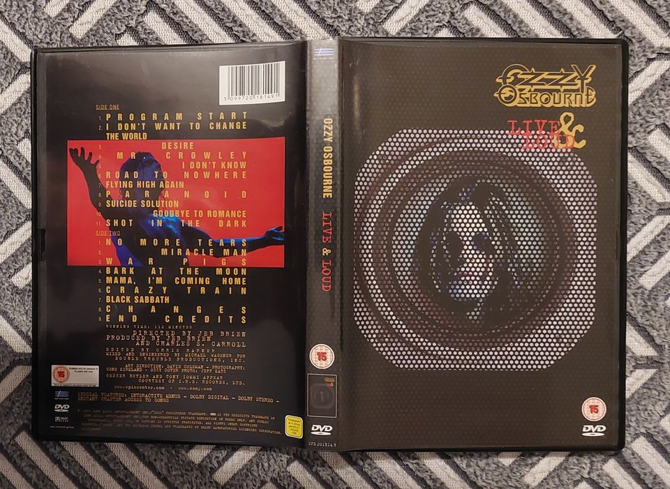 Ozzy Osbourne - Live & Loud 2-puoleinen DVD