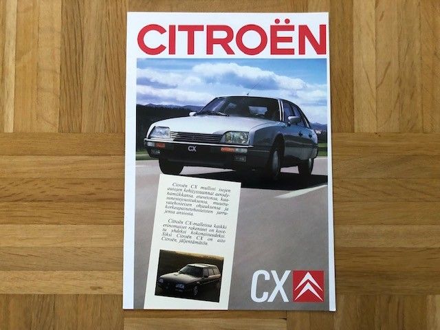 Esite Citroen CX vuodelta 1988
