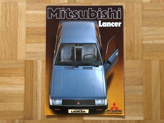 Esite Mitsubishi Lancer noin vuodelta 1982