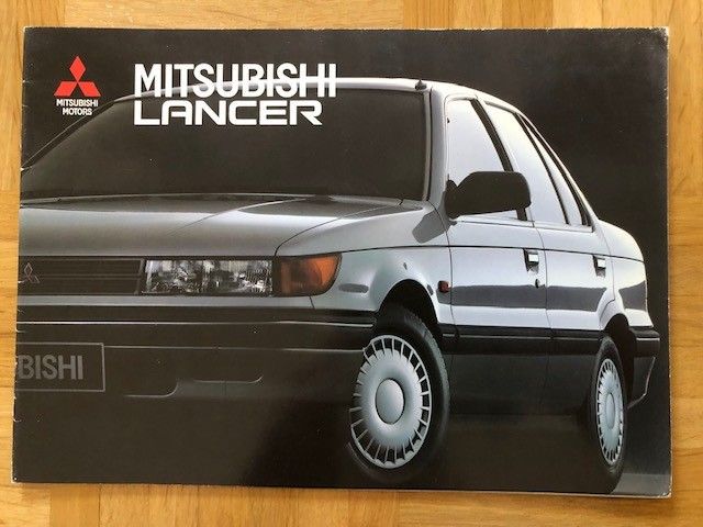 Esite Mitsubishi Lancer vuodelta 1988/1989