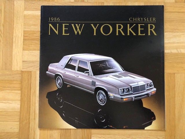 Esite Chrysler New Yorker 1986
