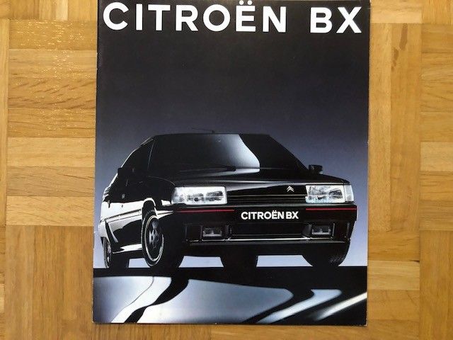 Esite Citroen BX vuodelta 1992