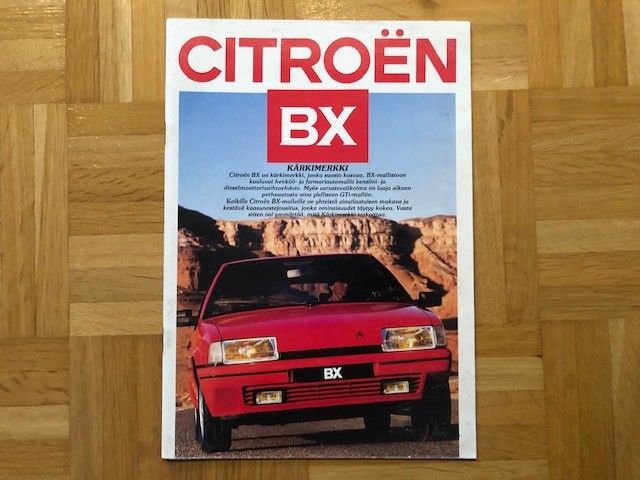 Esite Citroen BX noin 1987-1988