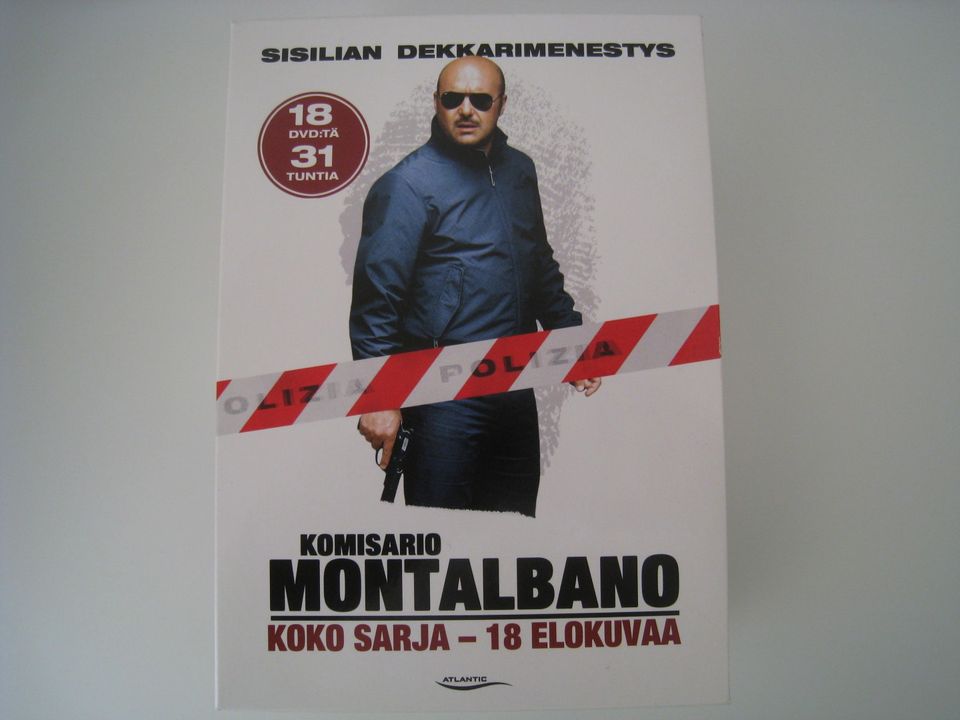 Komisario Montalbano 18 elokuvaa DVD Il Comissario