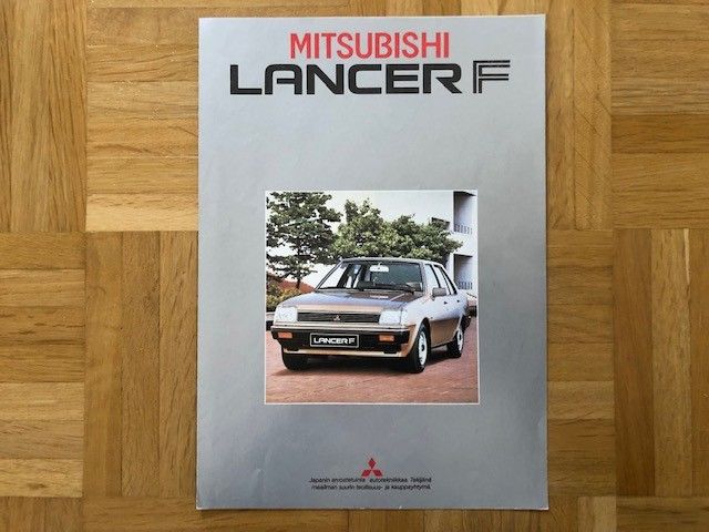 Esite Mitsubishi Lancer F noin vuodelta 1983