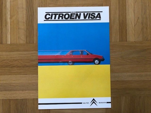 Esite Citroen Visa vuodelta 1985