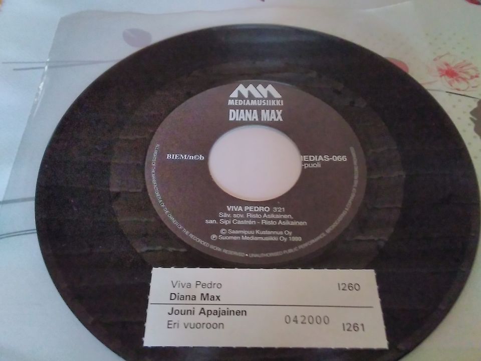 Diana Max / Jouni Apajainen 7" Single