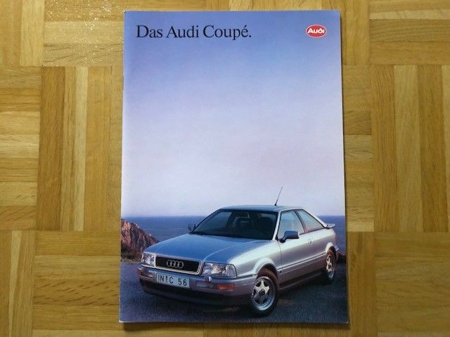 Esite Audi Coupe vuodelta 1991/1992